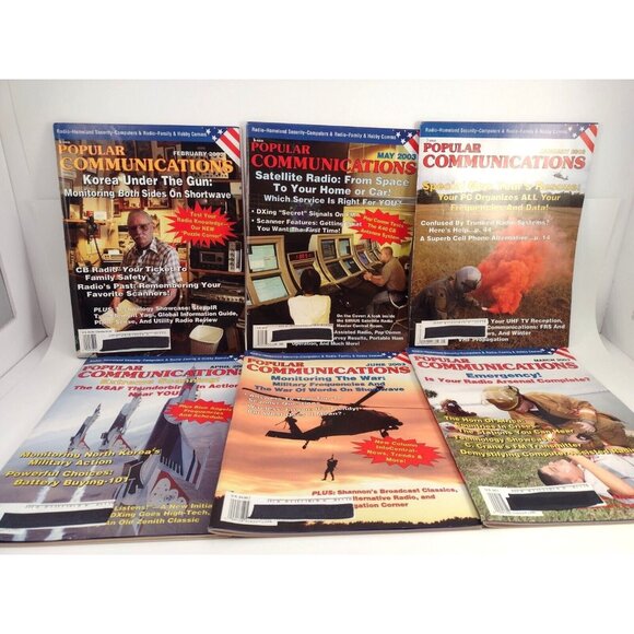 Popular Communications Magazine 2003 Lot of 6 Satellite Radio War Korea Hobby - Picture 1 of 9